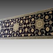 Oriental Rug Iran Nain Wool and Silk: 0.77 X 2.94 Meters