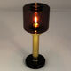 Swedish Candle holder with coloured glassdome by Östlings, Gnosjö 1960s