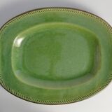 Emerald Green Stoneware Dish by Andersson & Johansson, Höganäs, Sweden