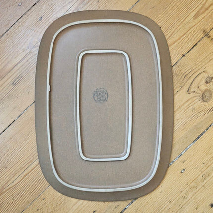Large rectangular serving dish in Gerzit stoneware, W. Germany - 1970s