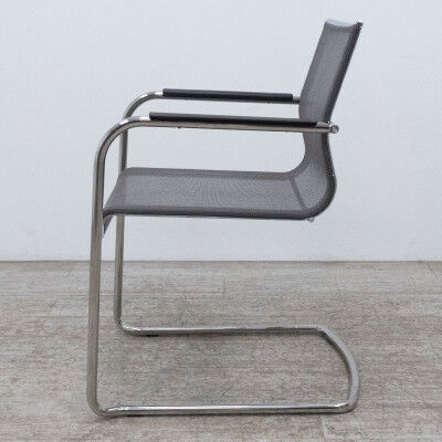 Chaise ICF Stick ATK 700 gris et chromé