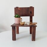 Antique children's chair, folk art, early 20th century