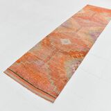 Tapis de couloir turc orange citrouille 3x10, 91x321 cm