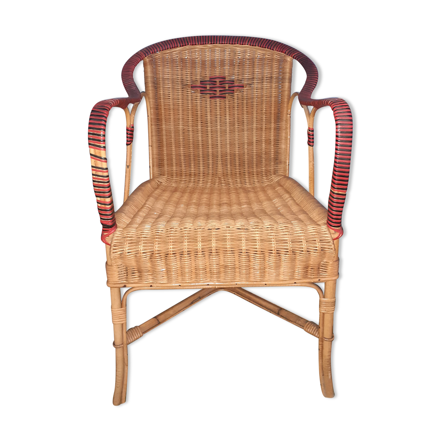 Rattan armchair