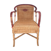 Rattan armchair