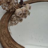 Art Deco oval mirror 46x36 cm