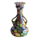 Multicoloured millefiori murrine vase by Fratelli Toso, Murano, early 20th century.