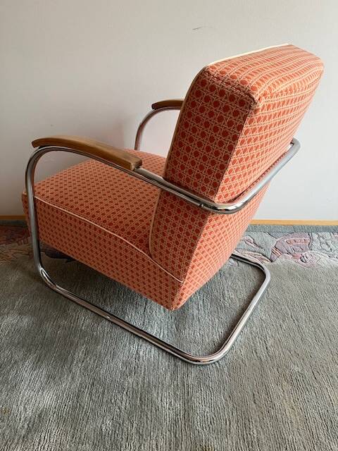 Pair of Mücke-Melder Cantilever Armchairs FN21 Famos, 1940s