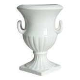 Médicis cache-pot vase in white porcelain