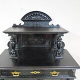 Blackened wooden buffet