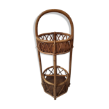 Portable bar in rattan 60s-70s