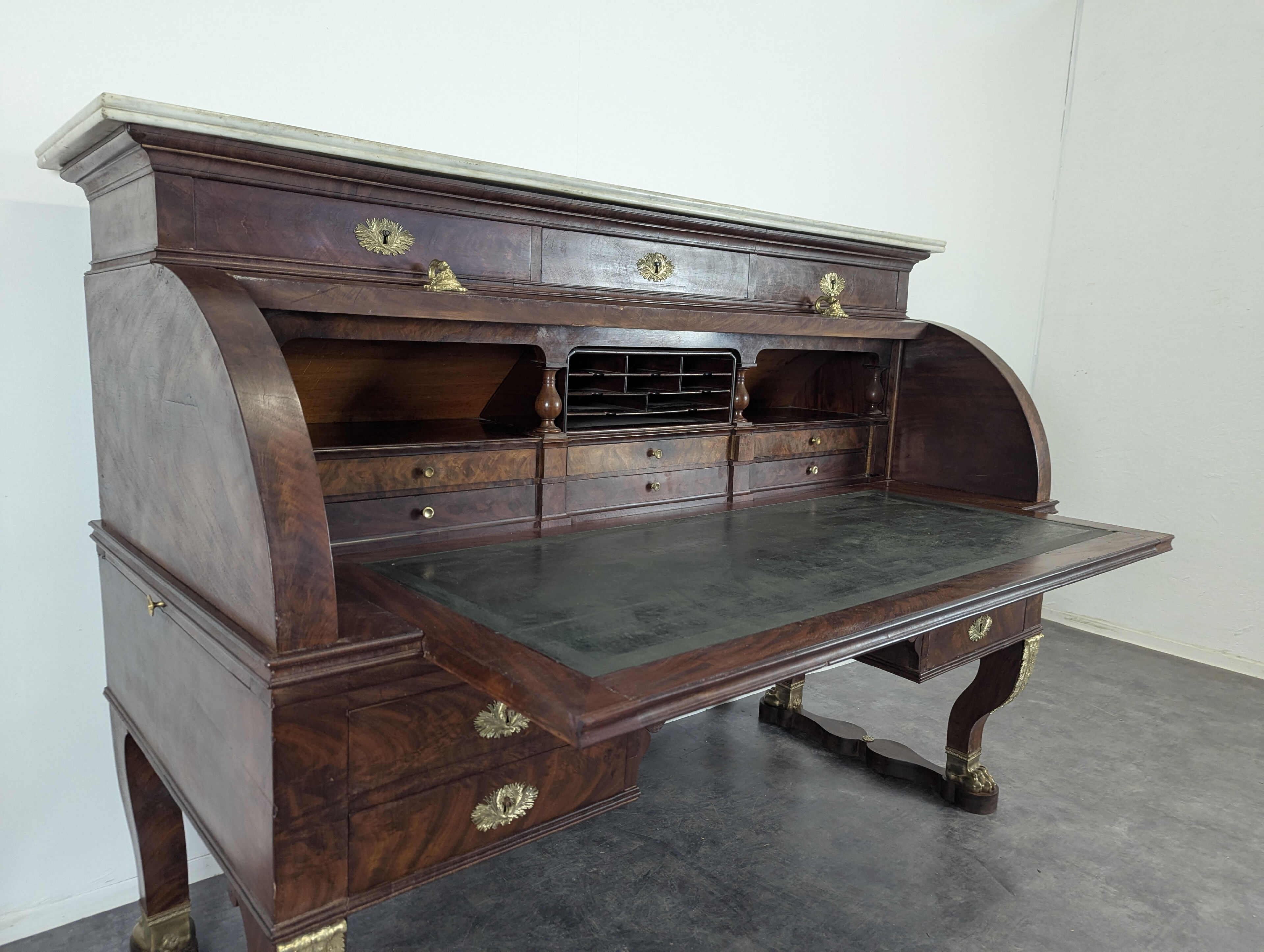 Bureau cylindre d'époque Empire