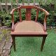 Wooden and cane office chair