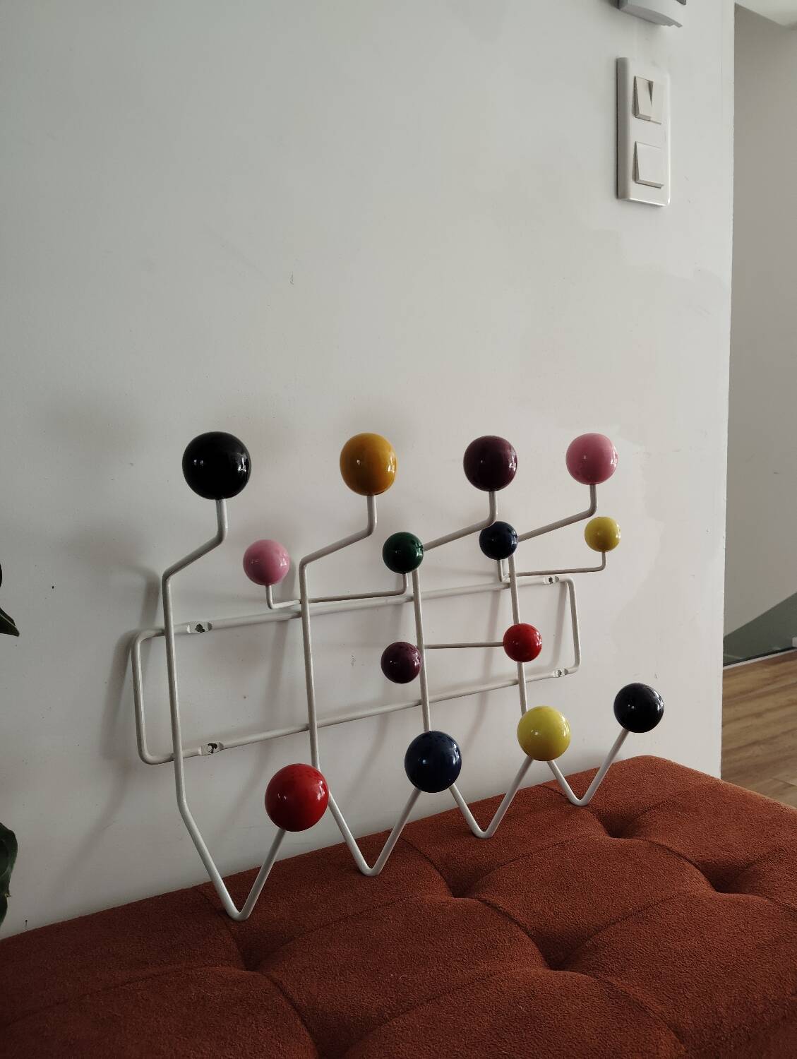 “Hang it all” coat racks by Charles and Ray Eames