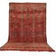 Vintage Moroccan Wool Rug 196 x 350 cm, Berber Handmade Bohemian Rug Unique