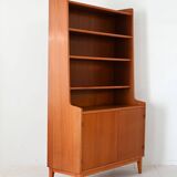 Swedish teak bookcase with hinged doors