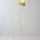 Lampadaire tripode vintage en métal blanc