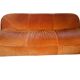 Set Vintage Anni '70: Divano 3 Posti + Poltrona in Velluto Arancione