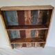 Wall shelf 3 shelves + 4 hooks cast iron in polychrome wood