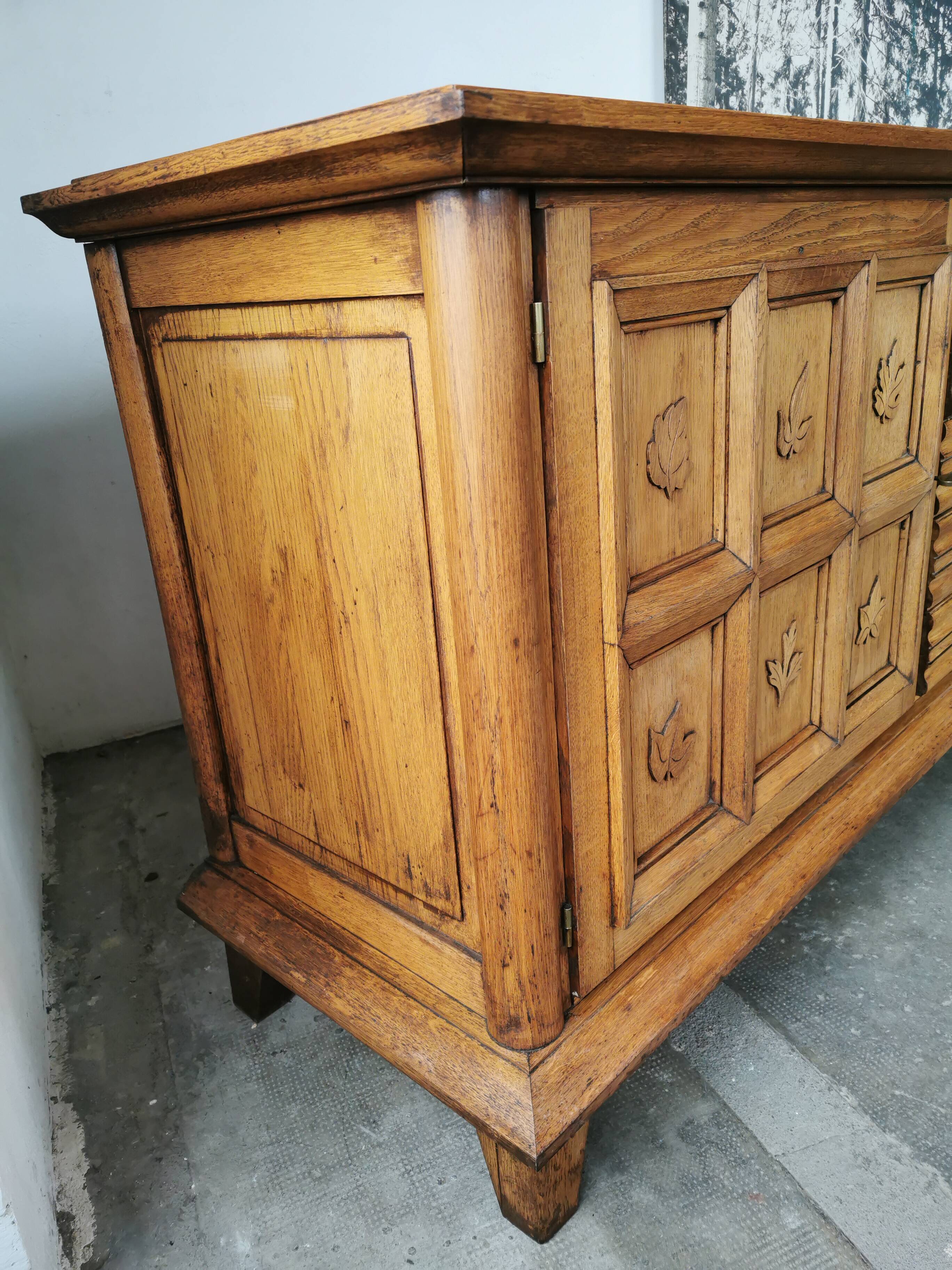 Solid oak sideboard from the 40s