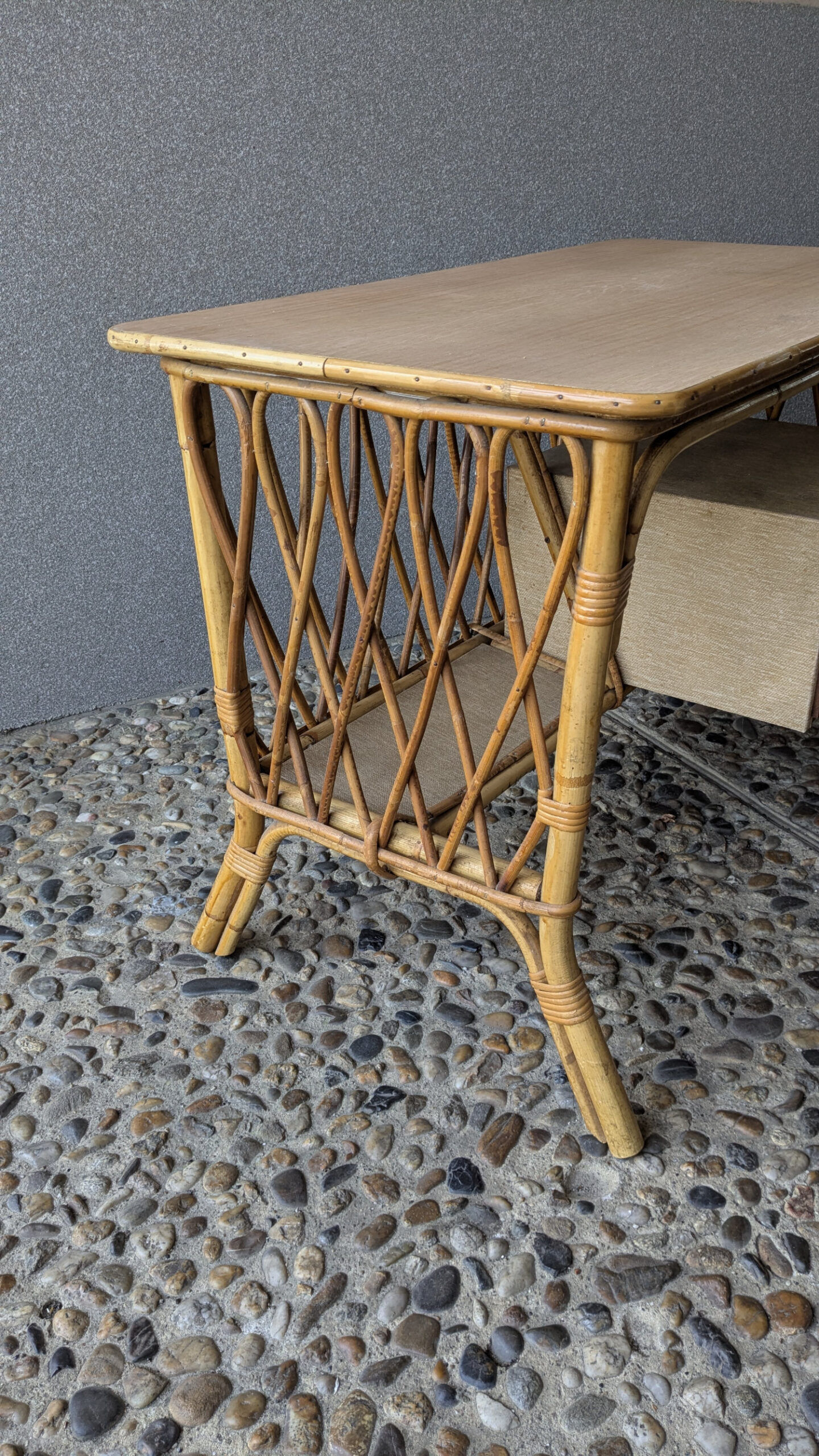 Rattan desk
