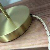 Art Deco flame glass globe lamp