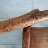 Antique brutalist Baoulé African chair