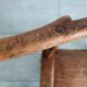 Chaise africaine brutaliste ancienne baoulé