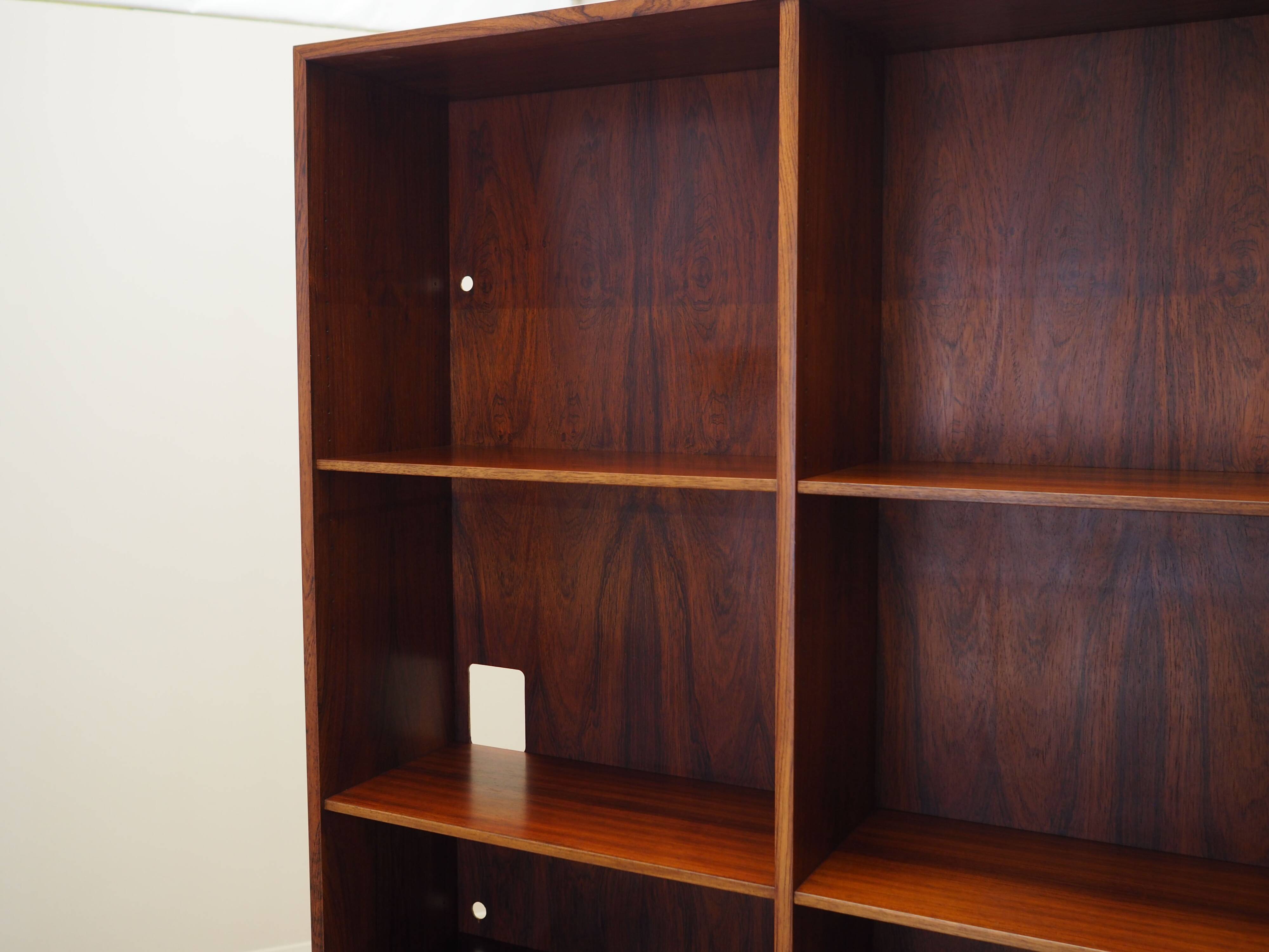 Rosewood bookcase, Danish design, 1970s, manufactured by Omann Jun