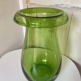 Large Ikea Green Glass Vase by Maria Vinka 1999