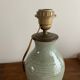 Ceramic lamp foot signed