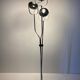 Vintage chromed floor lamp with three adjustable lights spots, Reggiani 1960s
