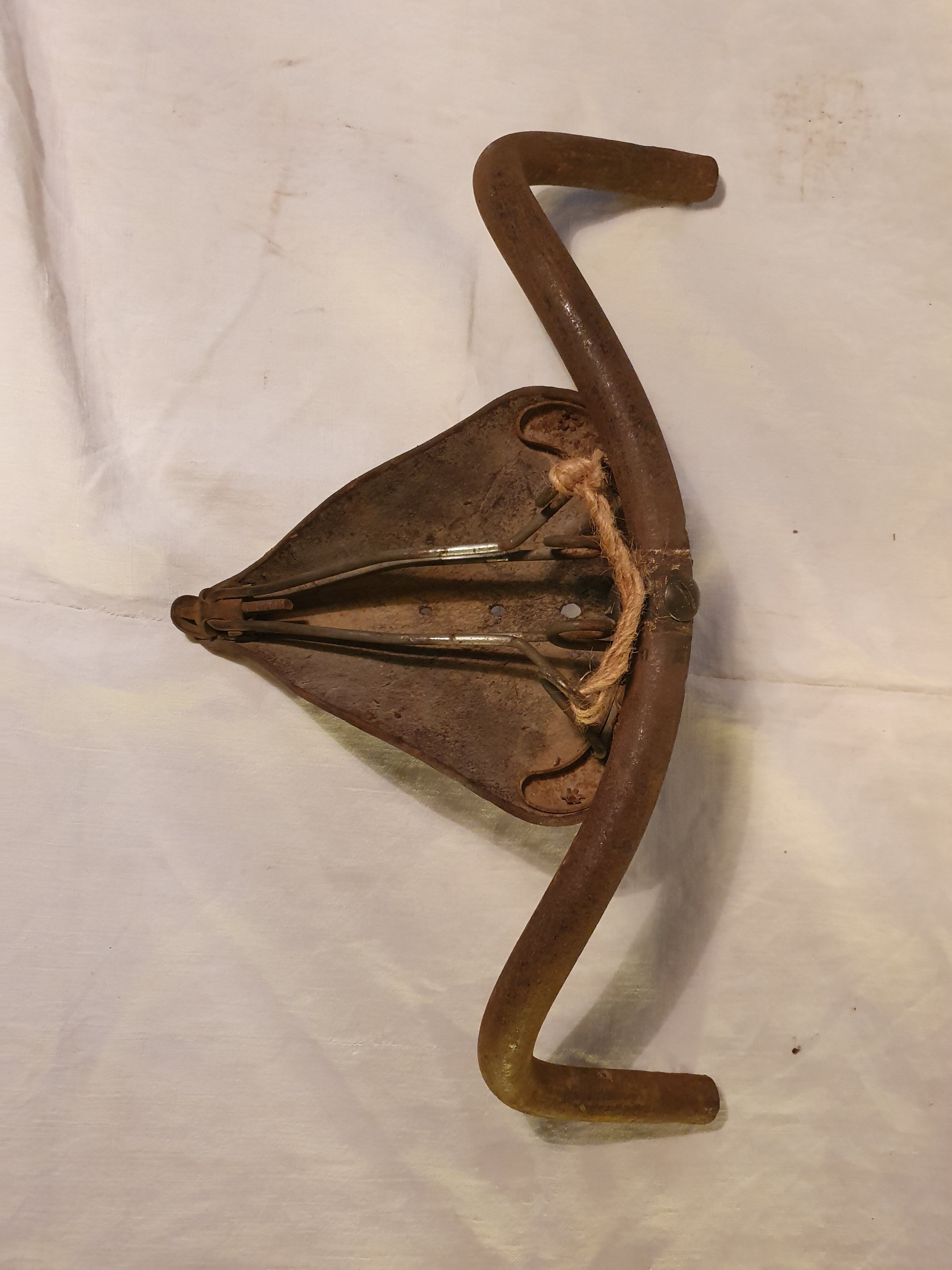 Brutalist bull head sculpture