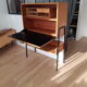 Writing desk wood and metal Jean Domps