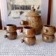 Vintage soup service in pyrite stoneware