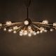 Kamenický Šenov 28-Light Brass Sputnik Chandelier, Czechoslovakia, 1970s