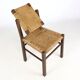 Chaise brutaliste en corde