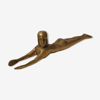 Egyptian bronze swimmer