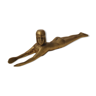 Egyptian bronze swimmer