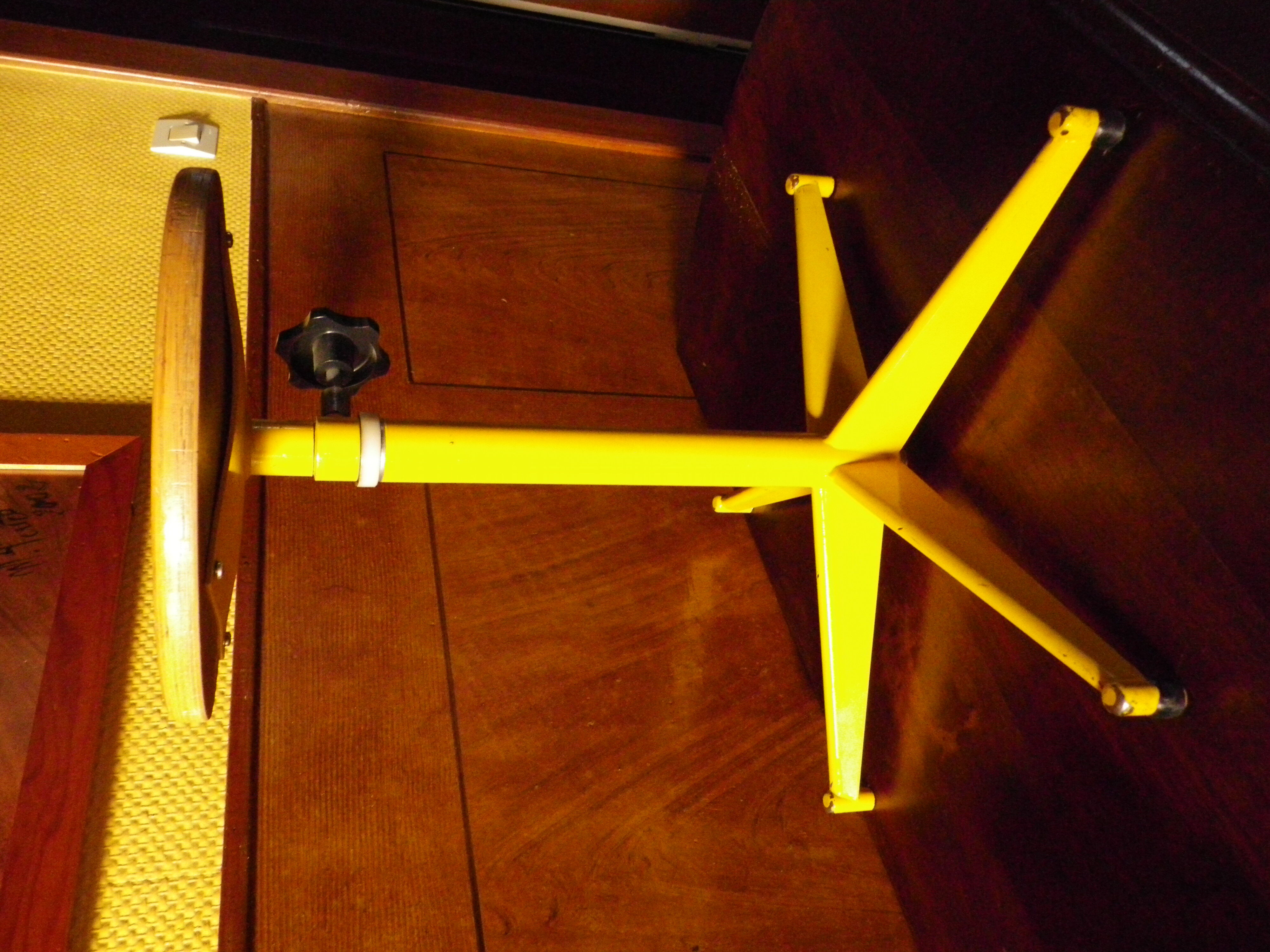 Industrial stool adjustable vintage 1970s