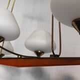 Scandinavian 6-light chandelier from the 60s