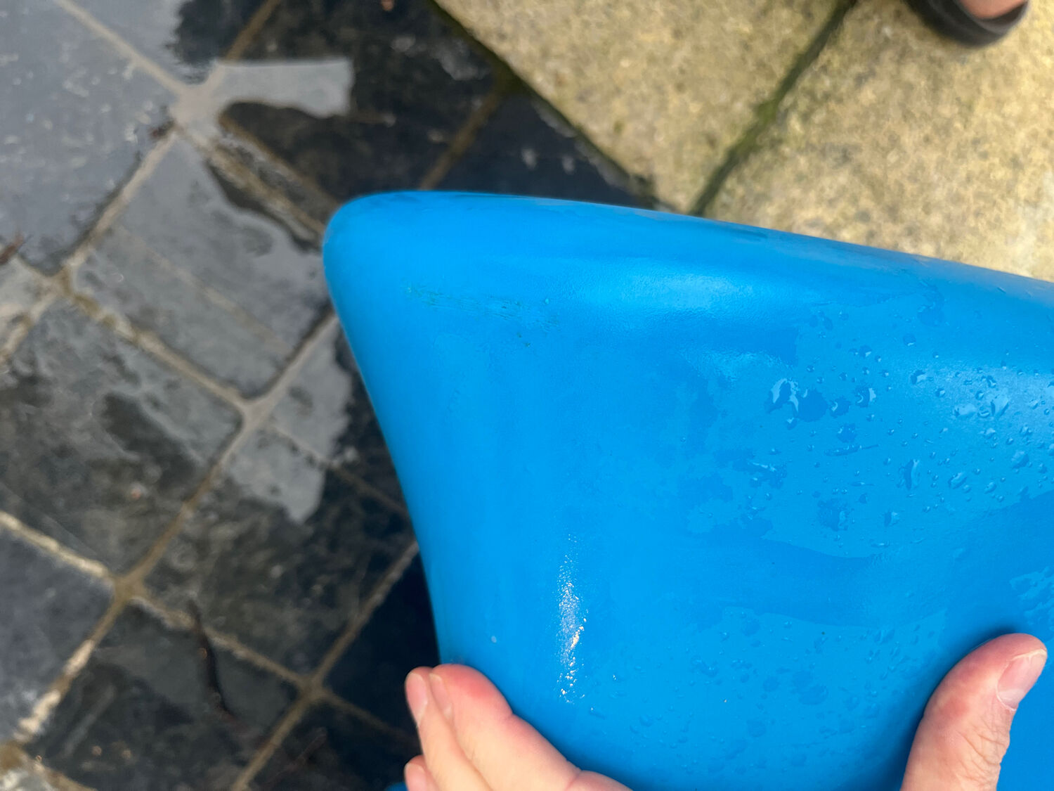 Panton chair duo – Verner Panton for Vitra – Blue – Signed edition