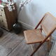 Vintage canne folding chair