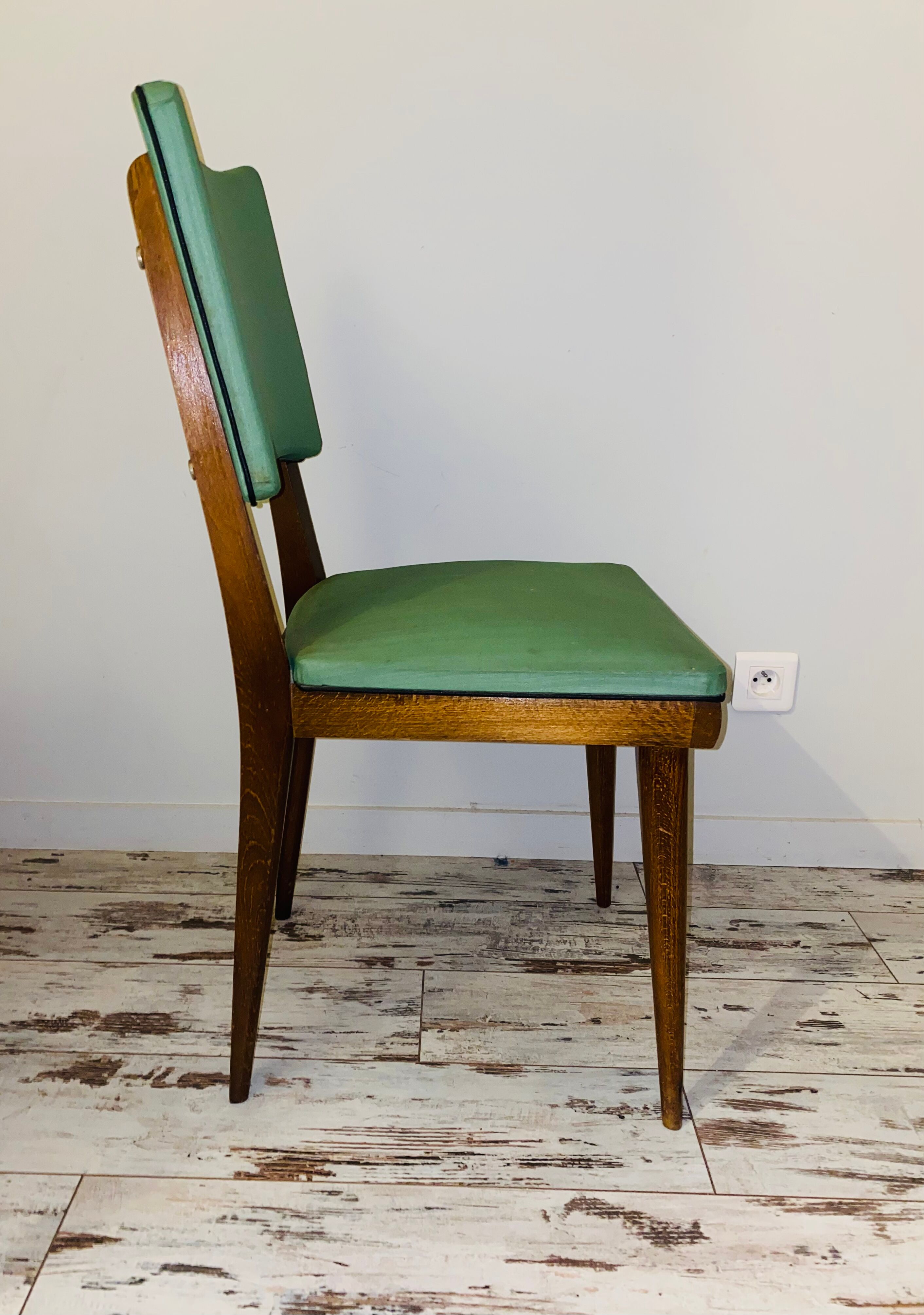 Suite of 5 vintage chair 50s