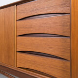Midcentury Teak Sideboard, Norway, 1960s, Gustav Bahus Style, Fully Restore
