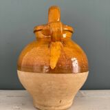 Old terracotta gargoulette jug