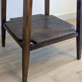 Patinated wooden side table – rustic simplicity