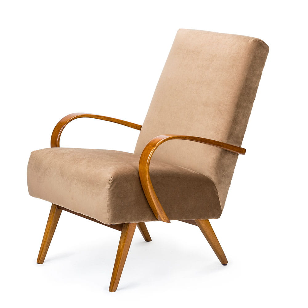 A pair of armchairs type 53, designed by Jaroslav Smidek, TON, 1960s