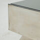 Chrome and glass coffee table by Willy Rizzo for Cidue.
