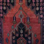Tapis antique de maslaghan persan tissé à la main années 20 254x135cm